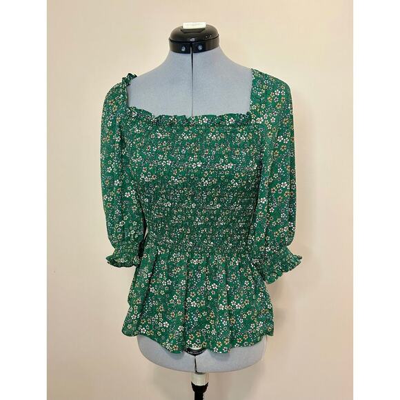 Max Studio Floral Shirt size Small - Picture 1 of 7